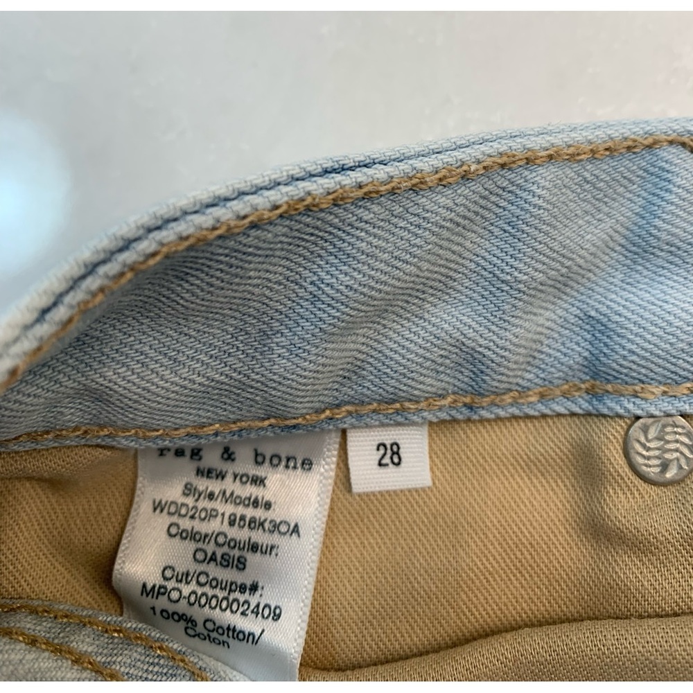 Rag & Bone Oasis Tie Dye Distressed Dre Low Rise Jean Shorts Size 28 - Picture 6 of 10